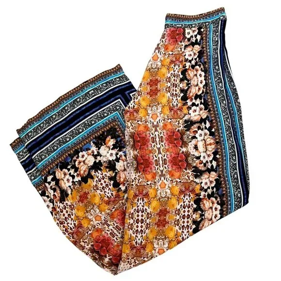 Ranna Gill by Anthropologie Airy Samaire Wide Leg Printed Floral Pant Size 0 - Picture 4 of 12